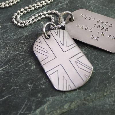 Personalised Silver Identity Dog Tags - The Handmade ™