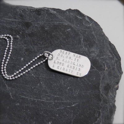 Personalised Silver Identity Dog Tags - The Handmade ™
