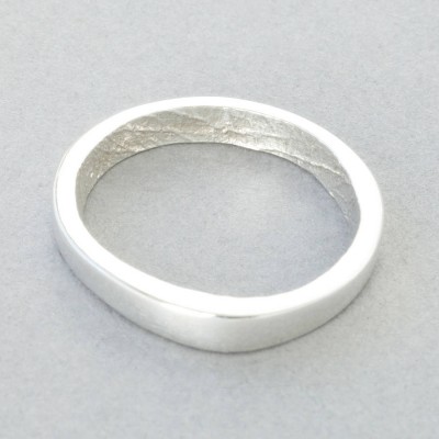 Silver Bespoke Fingerprint Ring - The Handmade ™