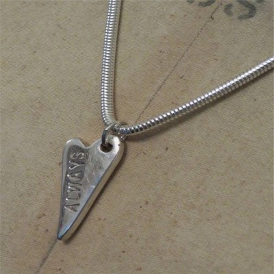 Always Silver Arrowhead Heart Pendant - The Handmade ™