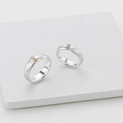 Black Diamond Linear Ring - The Handmade ™