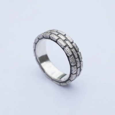 Brick Silver Ring - The Handmade ™