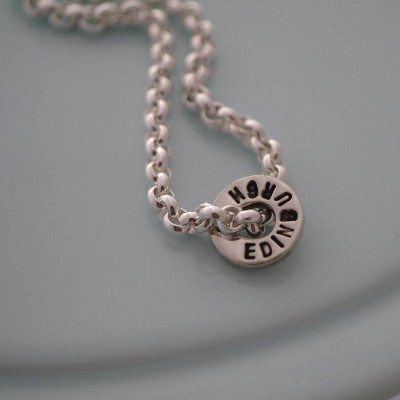 Chunky Silver Washer Necklace - The Handmade ™