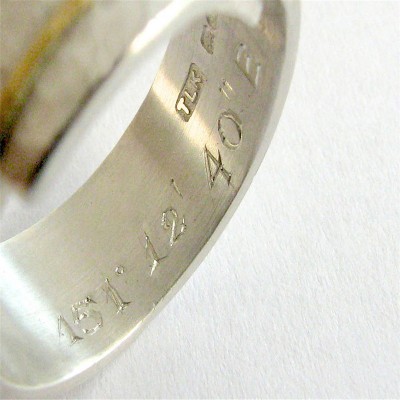 Chunky Silver Rounded Hammered Ring - The Handmade ™