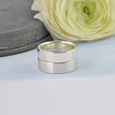 Couples Personalised Silver Band - The Handmade ™