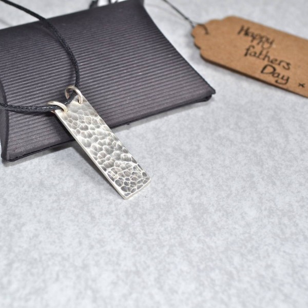 Dads Silver Hidden Message Necklace - The Handmade ™