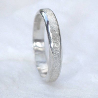 Diamond Cut Textured Silver Ring - The Handmade ™