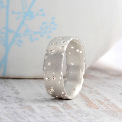 Diamond White Gold Ring - The Handmade ™