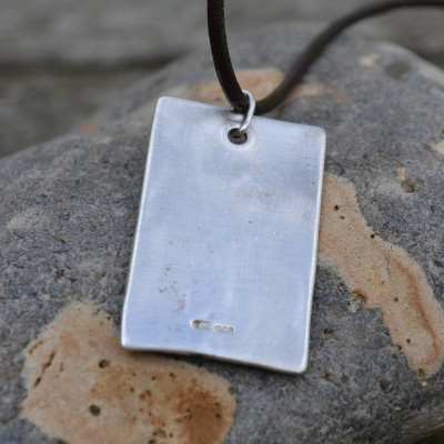 Silver Dog Tag Necklace - The Handmade ™