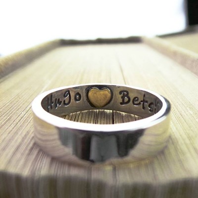 Heart Imprint Personalised Ring - The Handmade ™