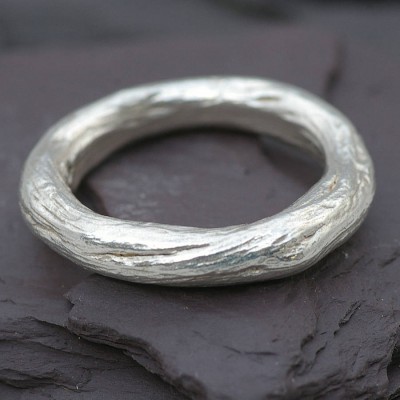 Gents Silver Rose Root Ring - The Handmade ™