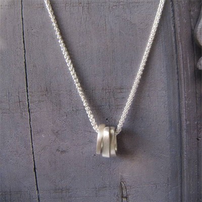 Infinity Three Ovals Stacks Necklace - The Handmade ™