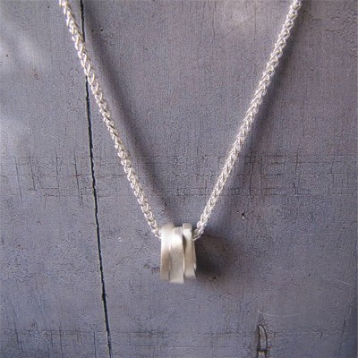 Infinity Three Ovals Stacks Necklace - The Handmade ™