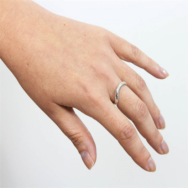 Silver Infinity Wedding Ring - The Handmade ™