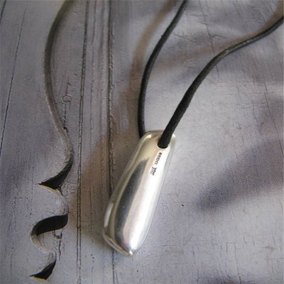 Long Heavy Silver Pendant - The Handmade ™