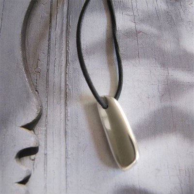 Long Heavy Silver Pendant - The Handmade ™