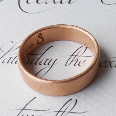 Mars Mens Fairtrade Rose Gold Wedding Ring - The Handmade ™