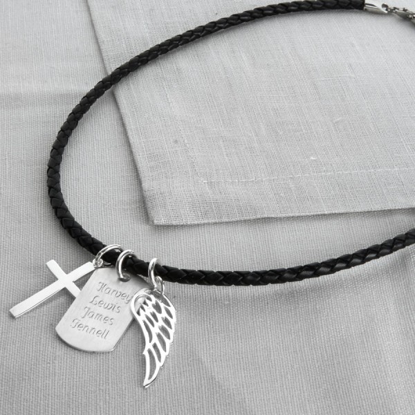 Silver Karma Dog Tag Necklace - The Handmade ™