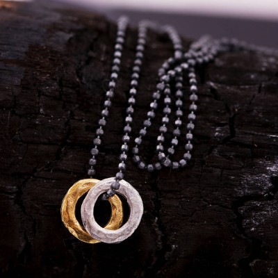 Mens Mixed Metal Eternity Necklace - The Handmade ™