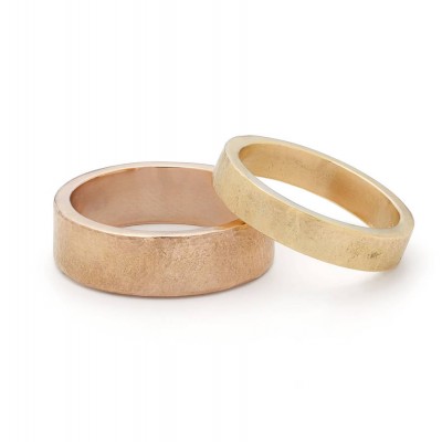 Organic Wide Gold Ring - The Handmade ™