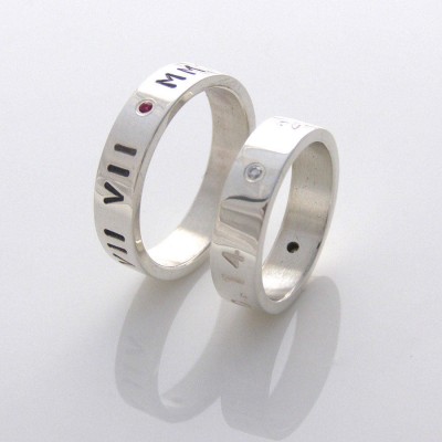 Silver Personalised Ring For Couple - The Handmade ™