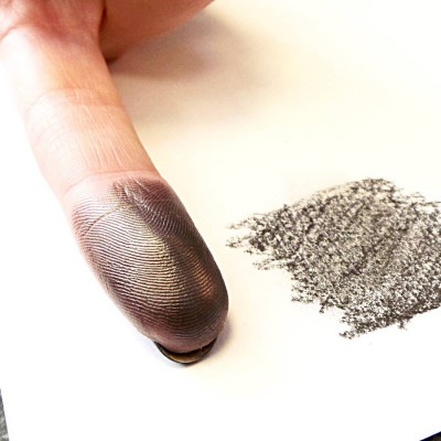 Pair Of Inked Fingerprint Heart Pendant Necklaces - The Handmade ™
