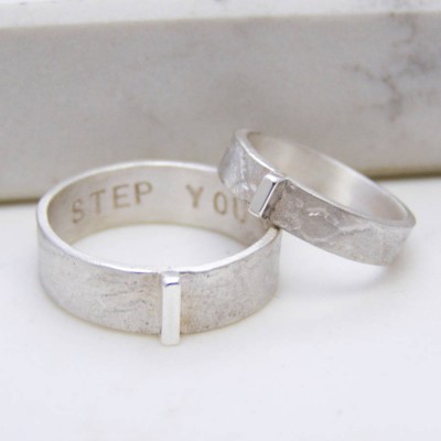 Personalised Contemporary His And Hers Rings - The Handmade ™