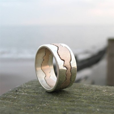 Personalised Double Coastline Ring - The Handmade ™