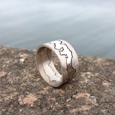 Personalised Double Coastline Ring - The Handmade ™
