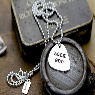Personalised Mens Plectrum Chain - The Handmade ™