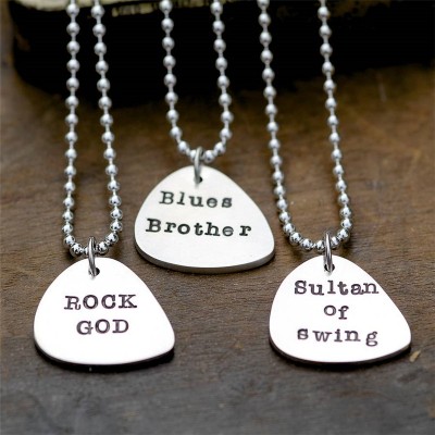 Personalised Mens Plectrum Chain - The Handmade ™