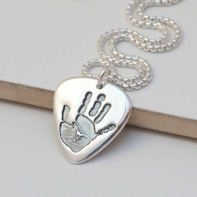 Mens Hand Or Footprint Necklace - The Handmade ™