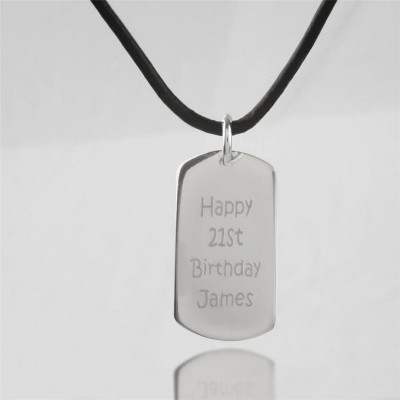 Message Dog Tag Necklace - The Handmade ™