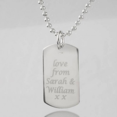 Message Dog Tag Necklace - The Handmade ™