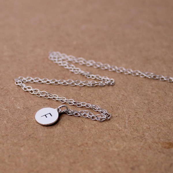 Initial Necklace Silver - The Handmade ™