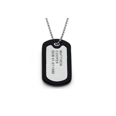 Mens Identity Tag Necklace - The Handmade ™