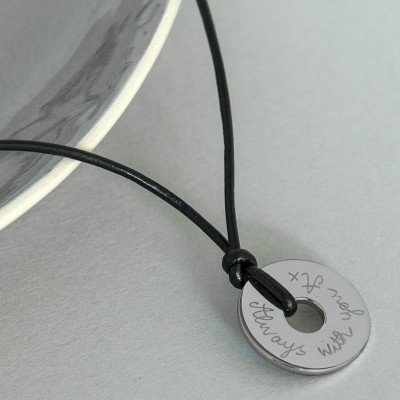 Mens Silver Open Disc Necklace - The Handmade ™