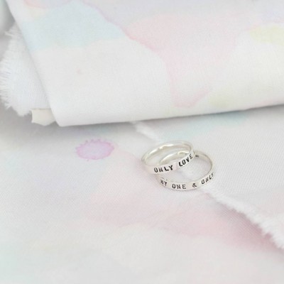 Personalised Script Ring For Couples - The Handmade ™
