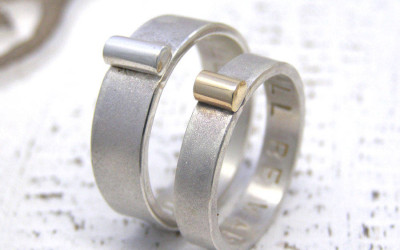 His & Hers Silver Gold Rings: Your Forever Story, Crafted by Hand