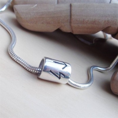 Silver Rune Thong Necklace - The Handmade ™
