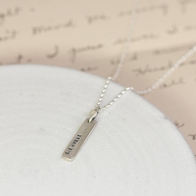 Silver Tag Necklace - The Handmade ™