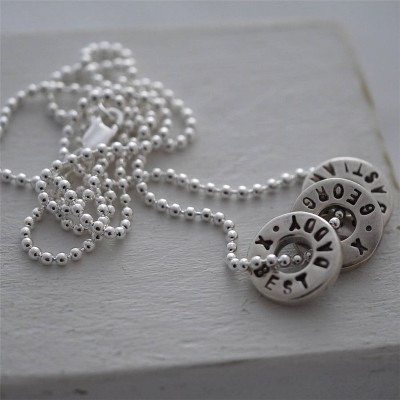 Silver Washer Necklace - The Handmade ™