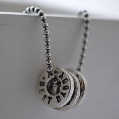 Silver Washer Necklace - The Handmade ™