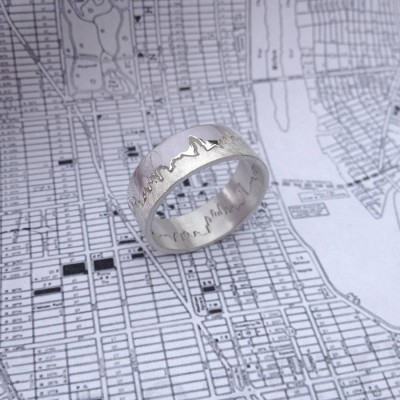 Personalised City Skyline Ring - The Handmade ™