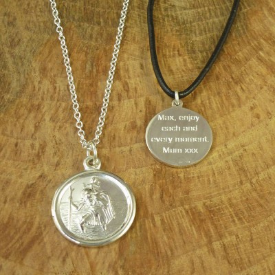 St Christopher Silver Necklace - The Handmade ™