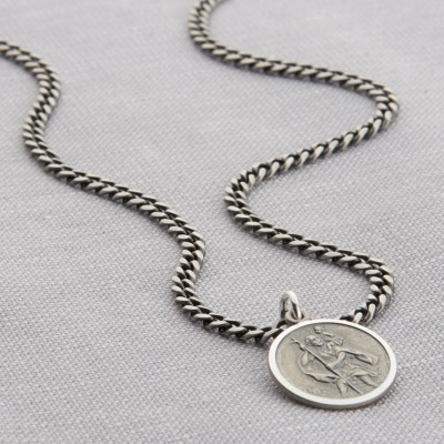 Silver St Christopher Necklace - The Handmade ™