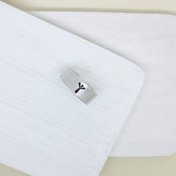 Personalised Viking Rune Initial Talisman Ring - The Handmade ™