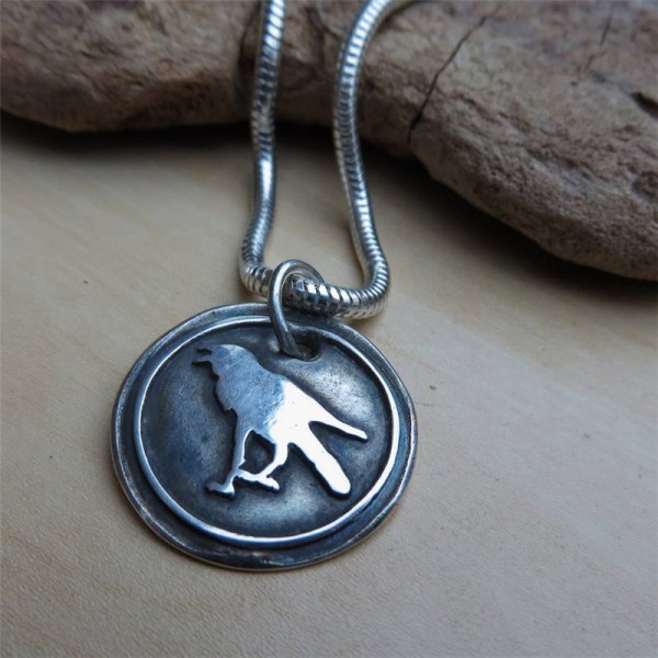 Raven Silver Pendant - The Handmade ™