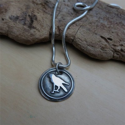 Raven Silver Pendant - The Handmade ™