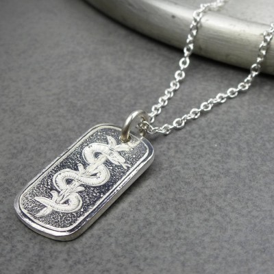 Silver Medical ID Tag - The Handmade ™